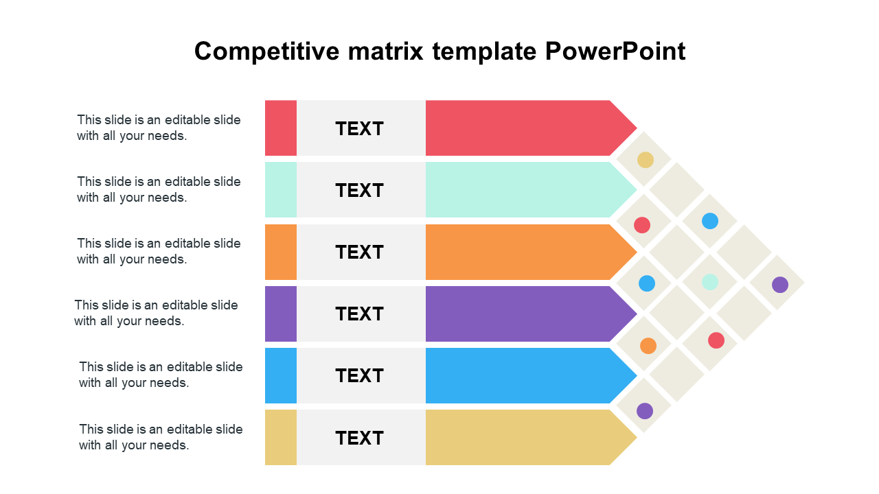Competitive matrix template PowerPoint 